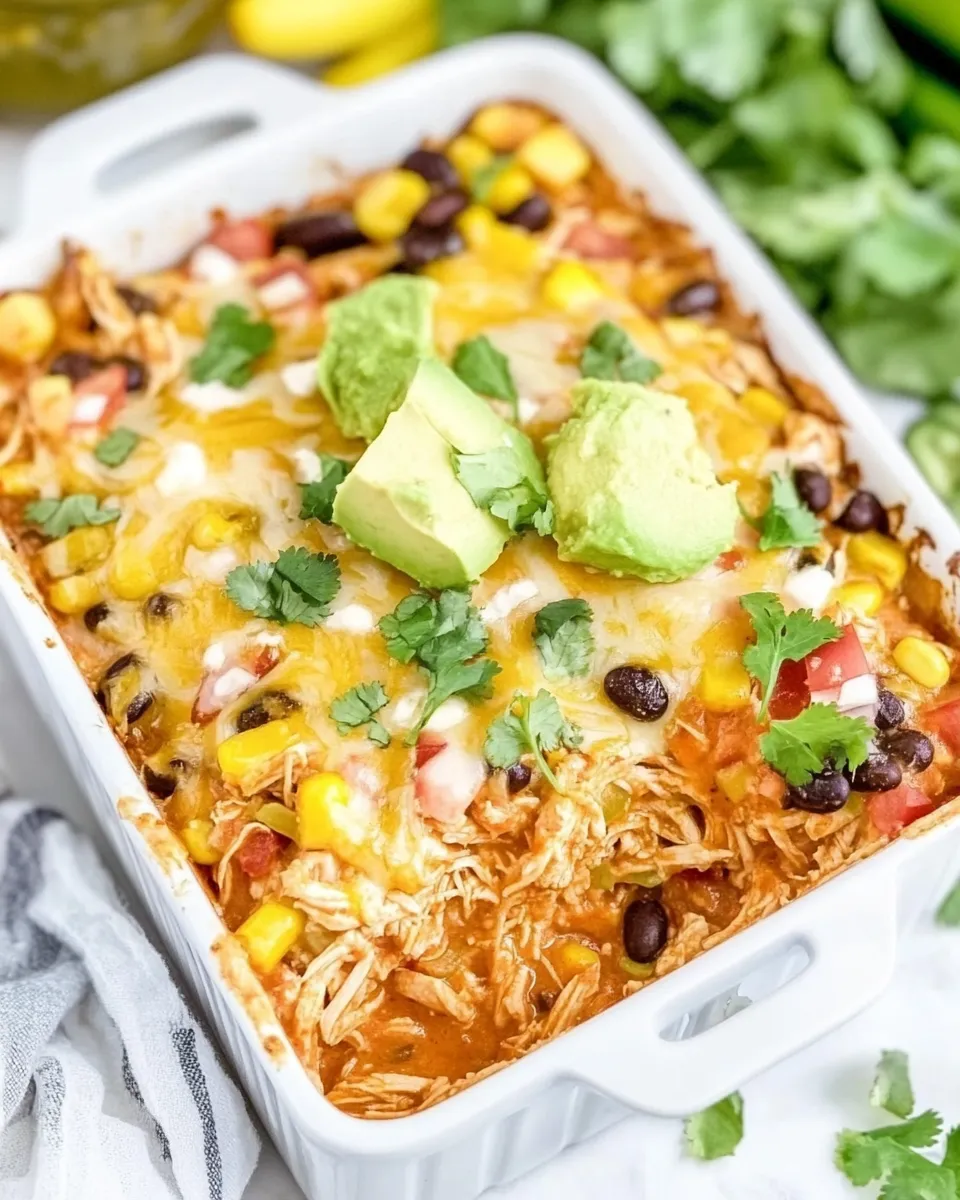 Best Shredded Mexican Chicken Casserole recipe photo