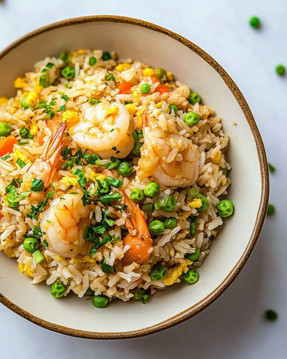 Delicious Shrimp Fried Rice shot