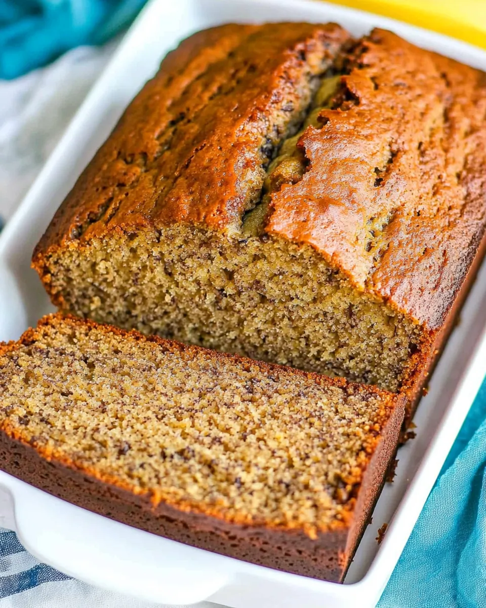 Delicious Simple Banana Bread shot
