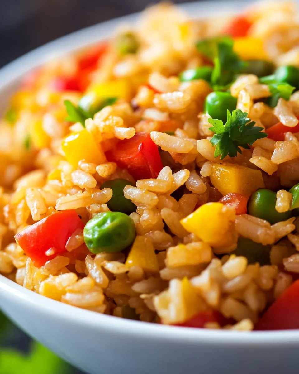 Homemade Simple, Quick 10-Minute Vegetable Fried Rice Recipe photo