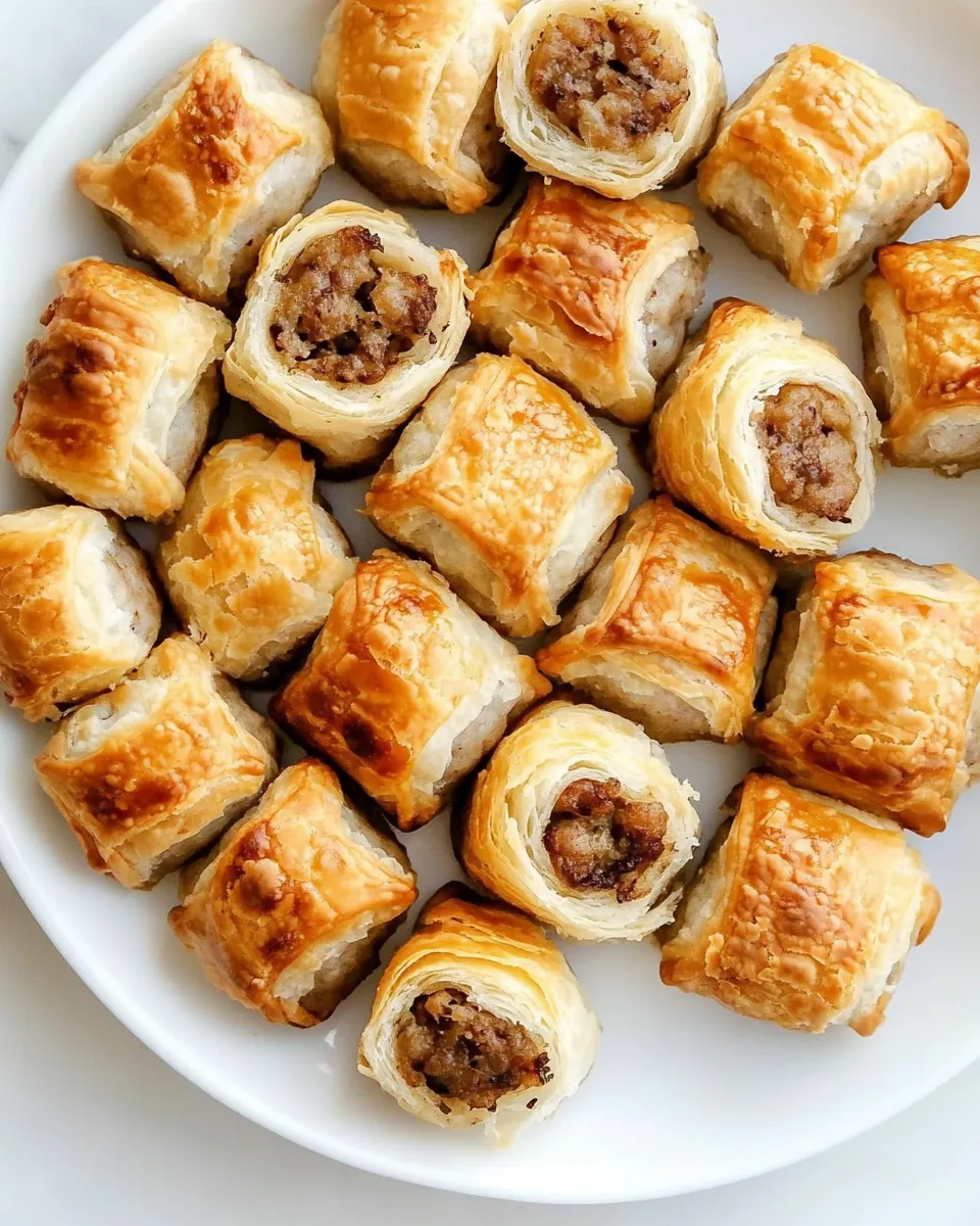 Delicious Simple and Delicious Sausage Rolls shot
