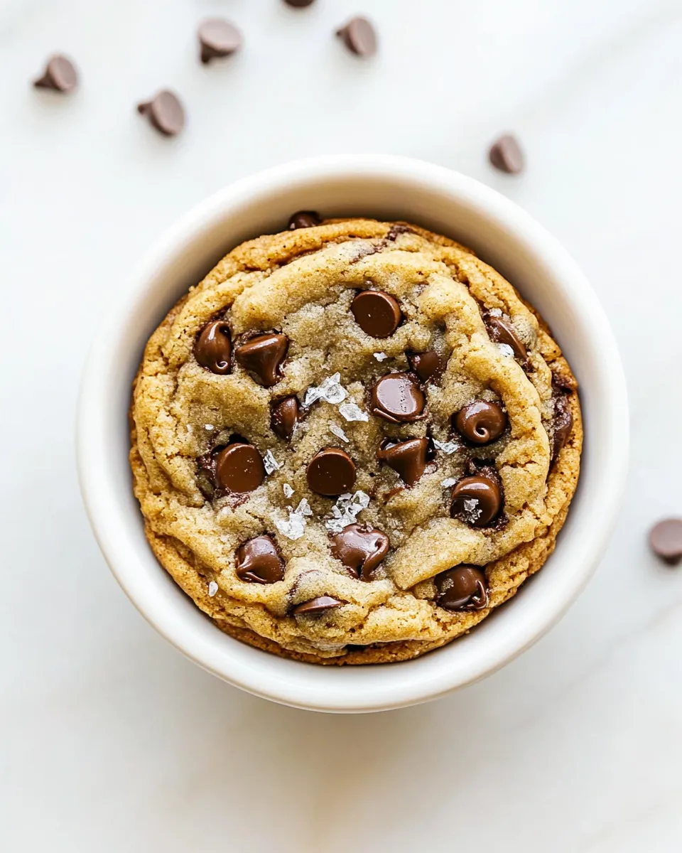 Quick Single Serve Chocolate Chip Cookie shot