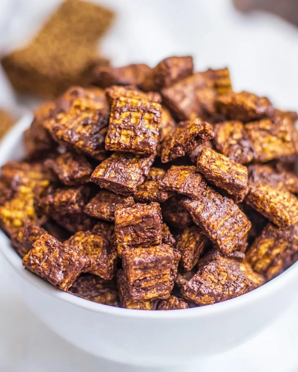 Delicious Skinny 100-Calorie Chocolate Peanut Butter Snack Mix image