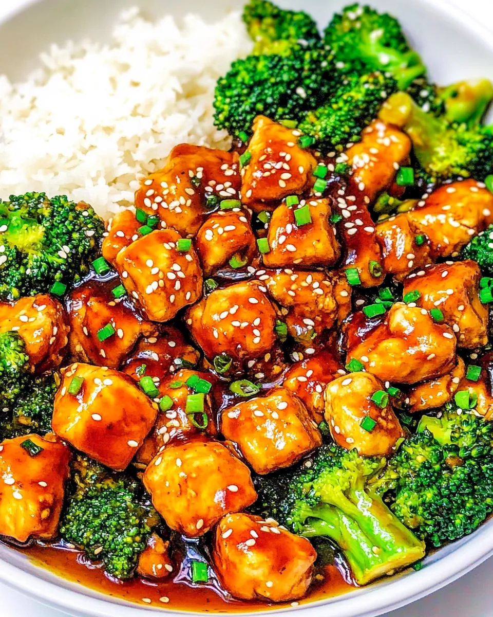 Delicious Skinny 15-Minute Sesame Chicken and Broccoli recipe photo