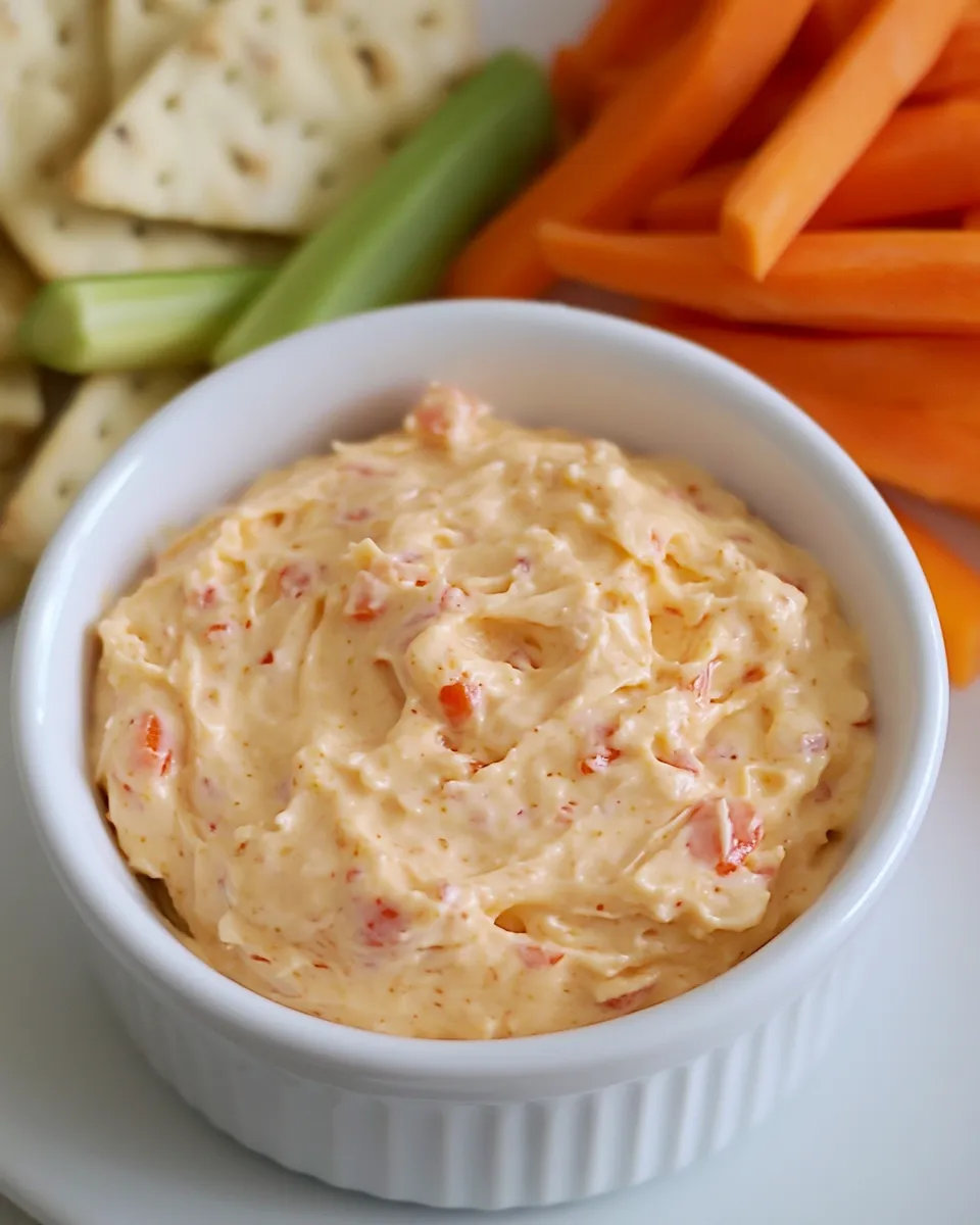 Easy Skinny Pimento Cheese Spread shot
