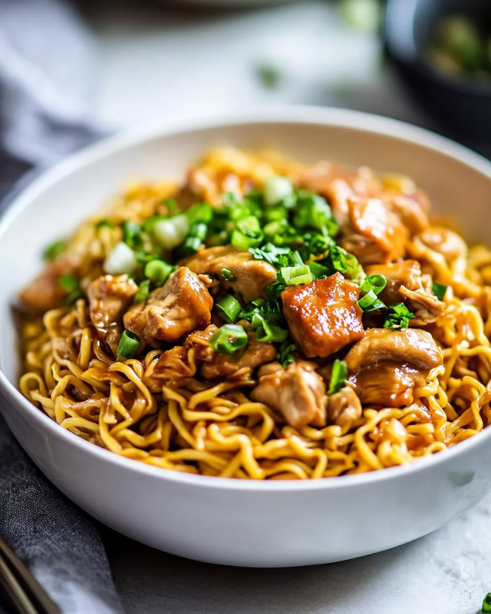 Easy Slow-Cooker Chicken Chow Mein image