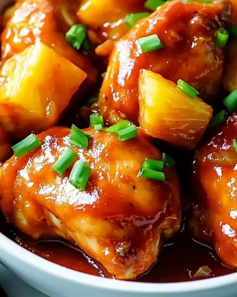 Homemade Slow Cooker BBQ Pineapple Chicken photo