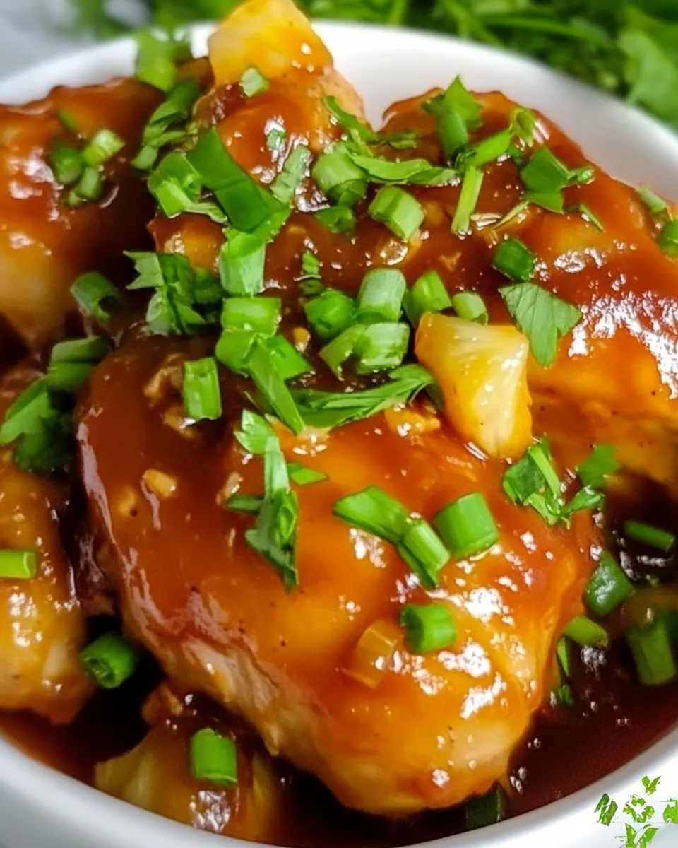 Delicious Slow Cooker BBQ Pineapple Chicken recipe photo