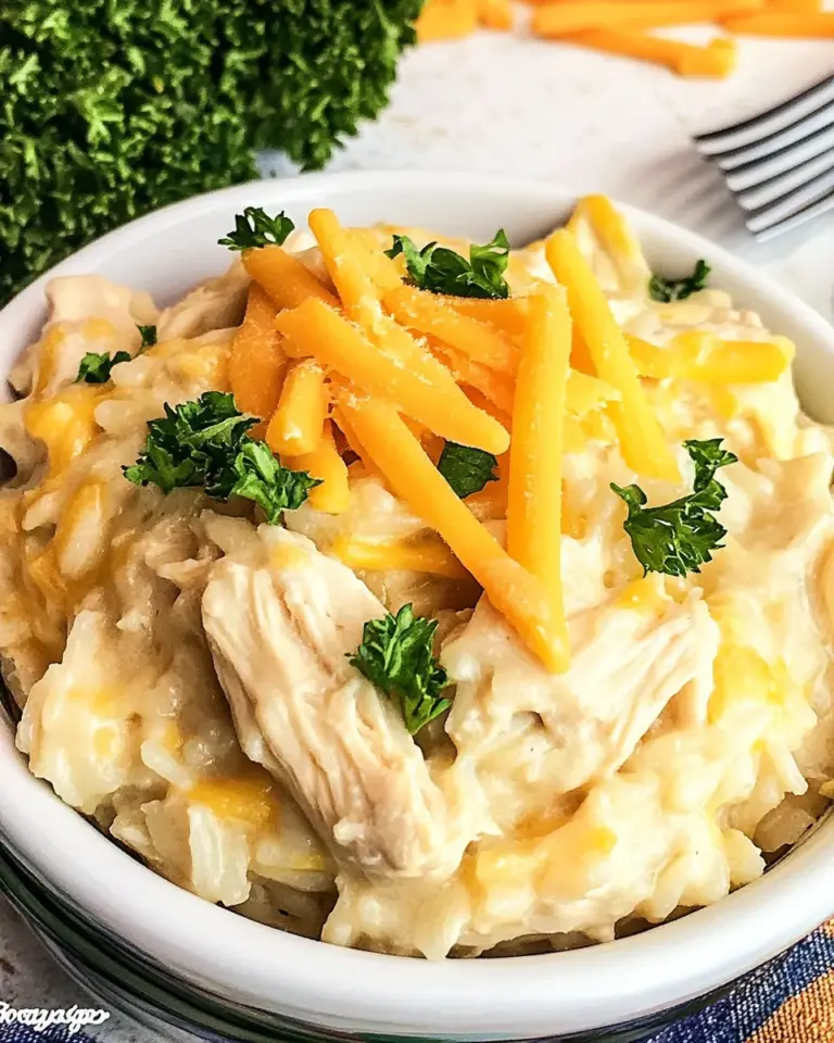 Homemade Slow Cooker Cheesy Chicken & Rice photo