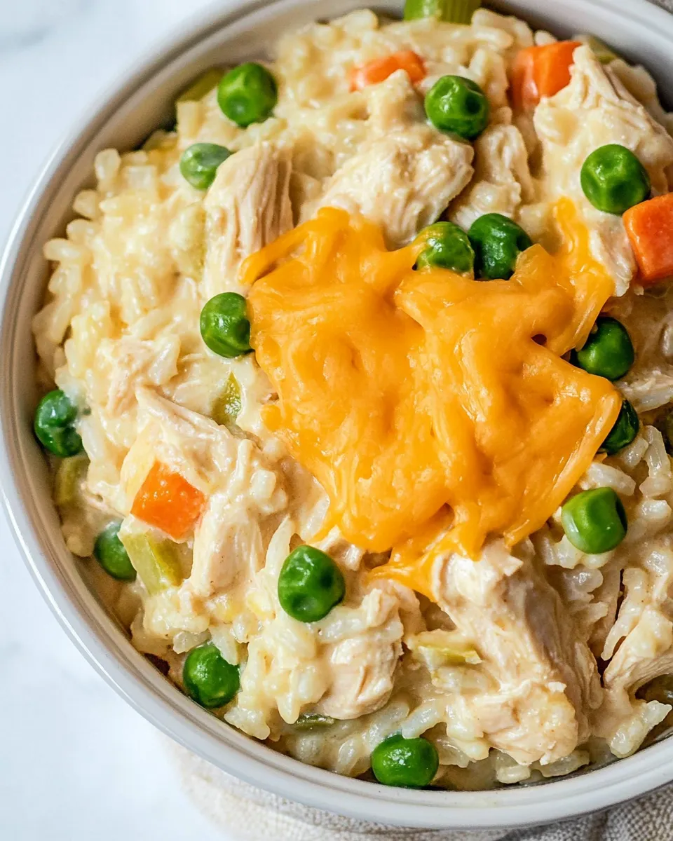 Classic Slow Cooker Cheesy Chicken & Rice image