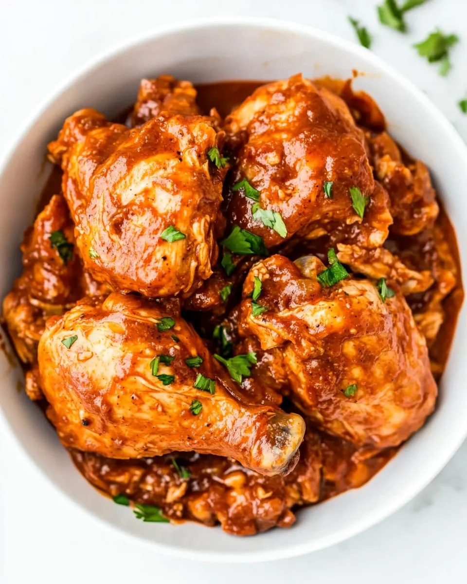 Easy Slow Cooker Hawaiian Barbecue Chicken photo