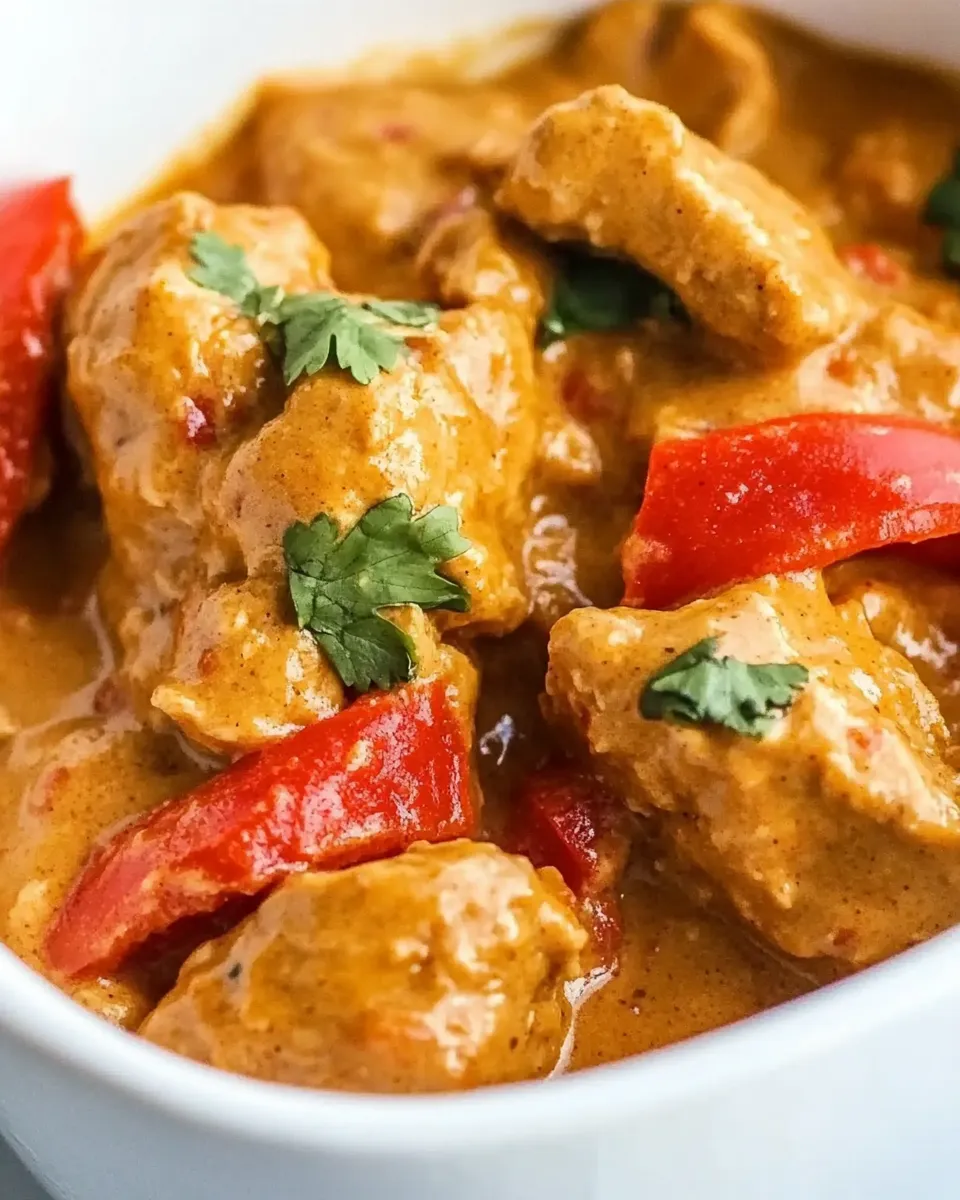 Homemade Slow Cooker Peanut Chicken photo