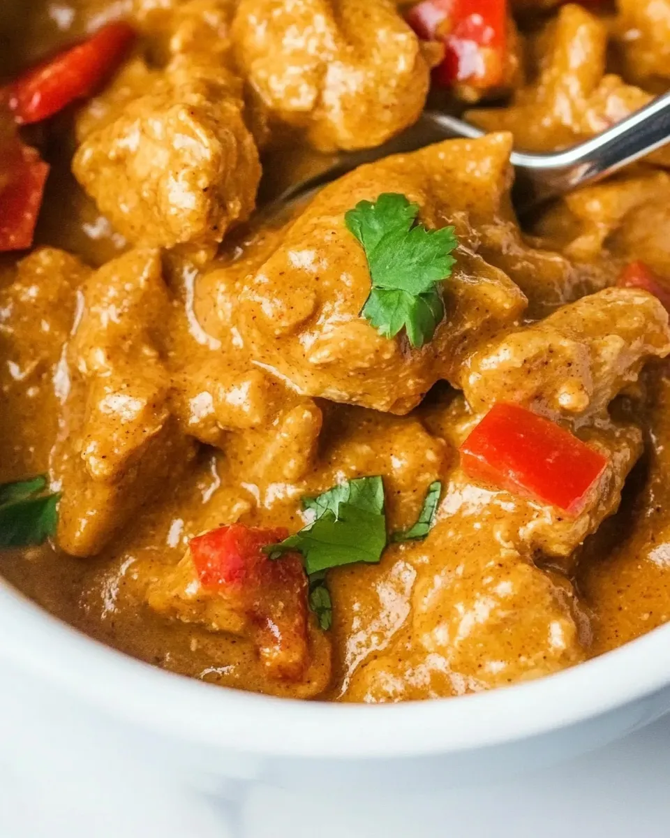 Easy Slow Cooker Peanut Chicken recipe photo
