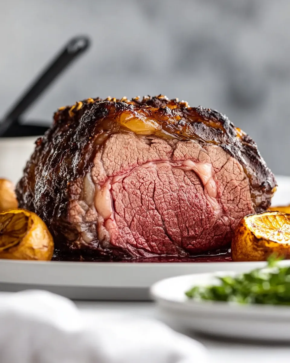 Easy Slow Roasted Prime Rib Recipe shot