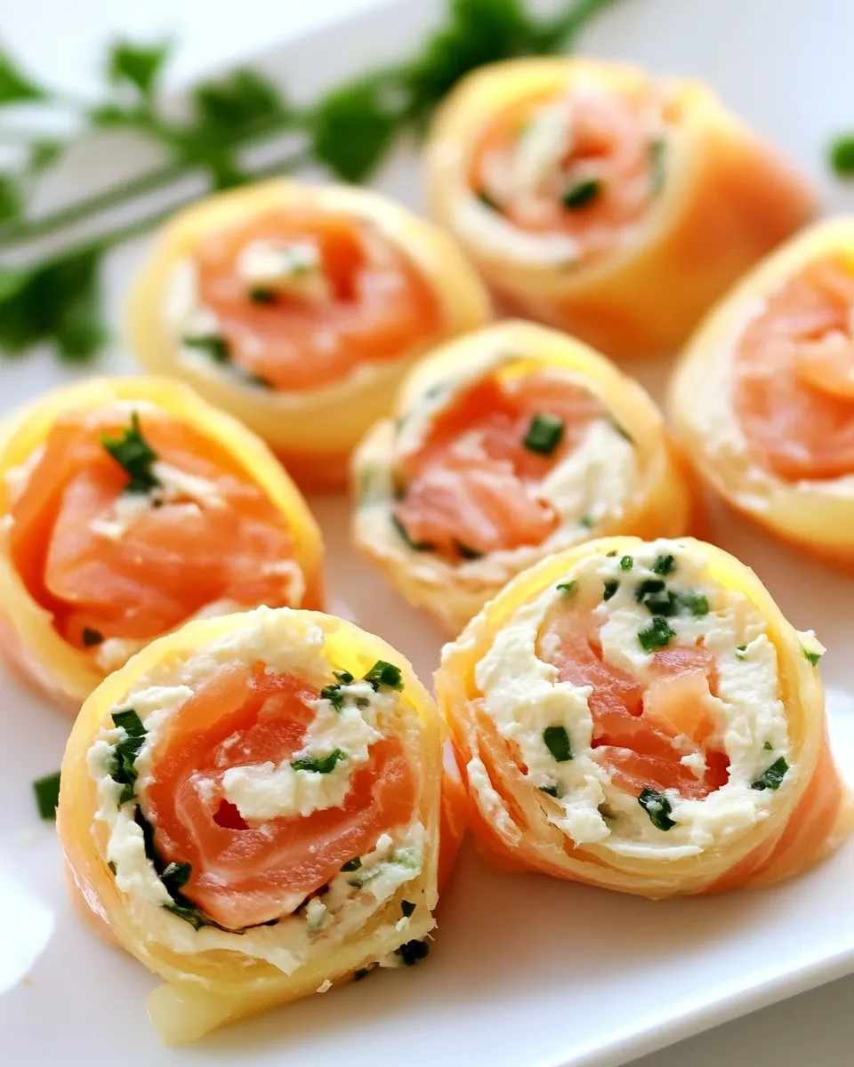 Delicious Smoked Salmon Pinwheels image