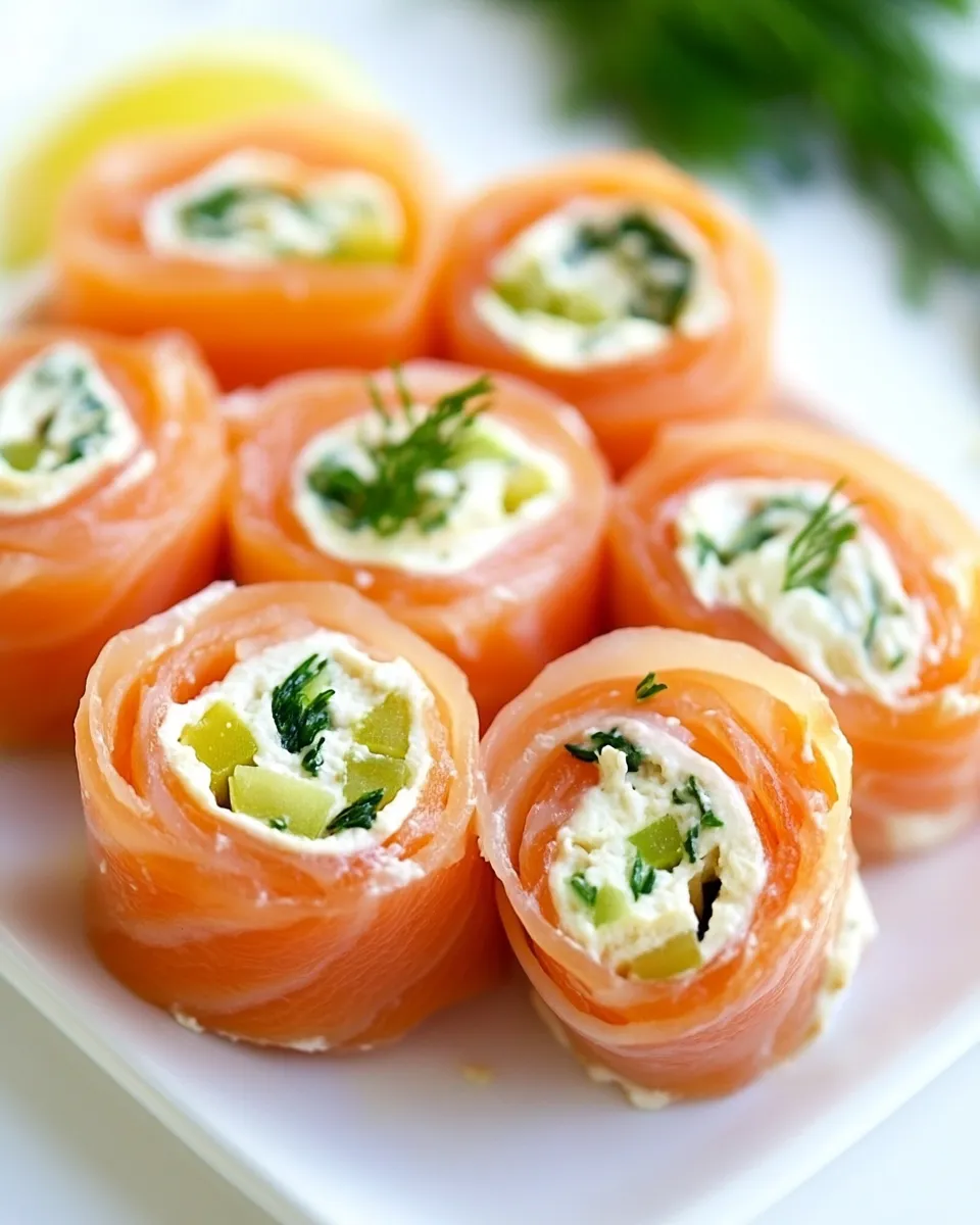 Tasty Smoked Salmon Pinwheels shot