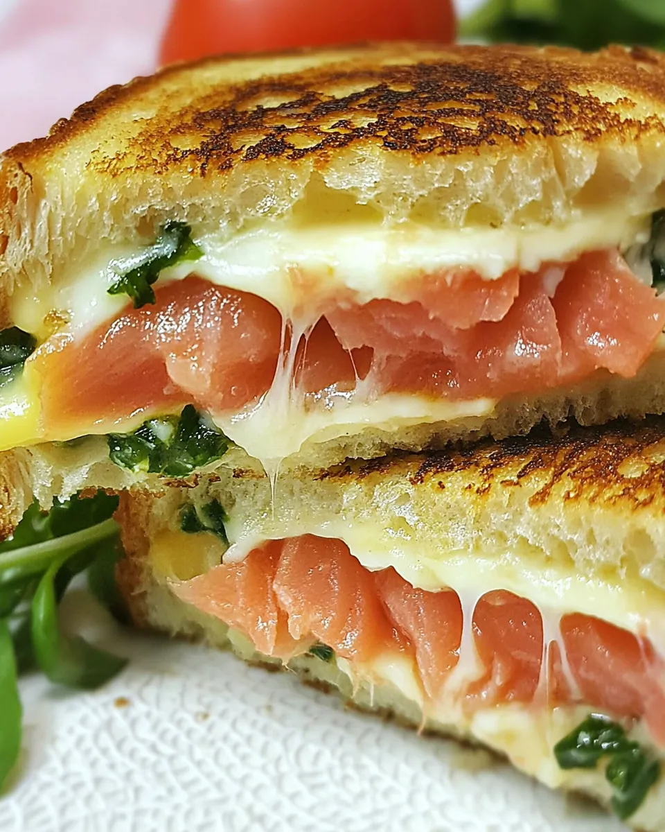 Classic Smoked Salmon & Gruyere Grilled Cheese image