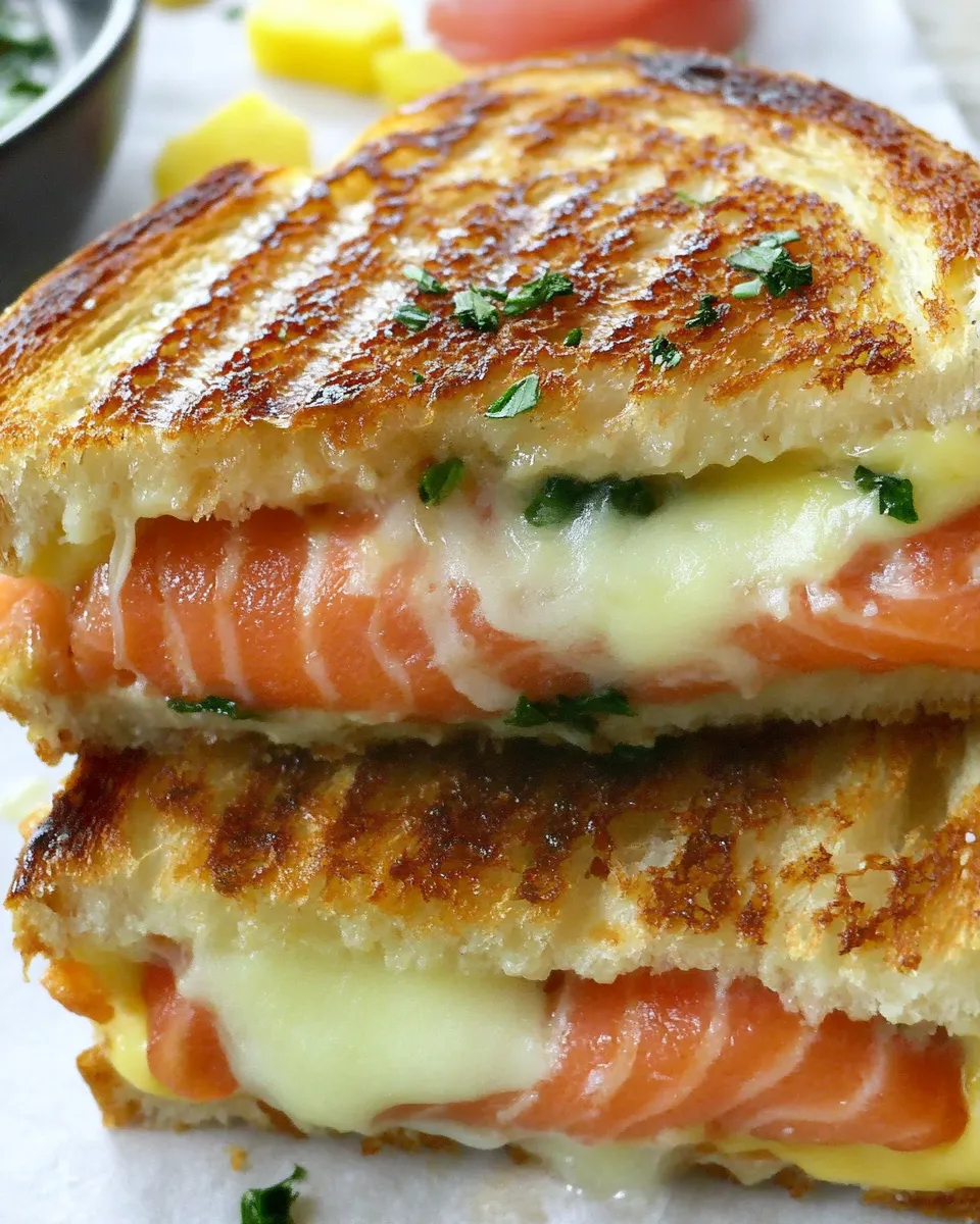 Easy Smoked Salmon & Gruyere Grilled Cheese recipe photo