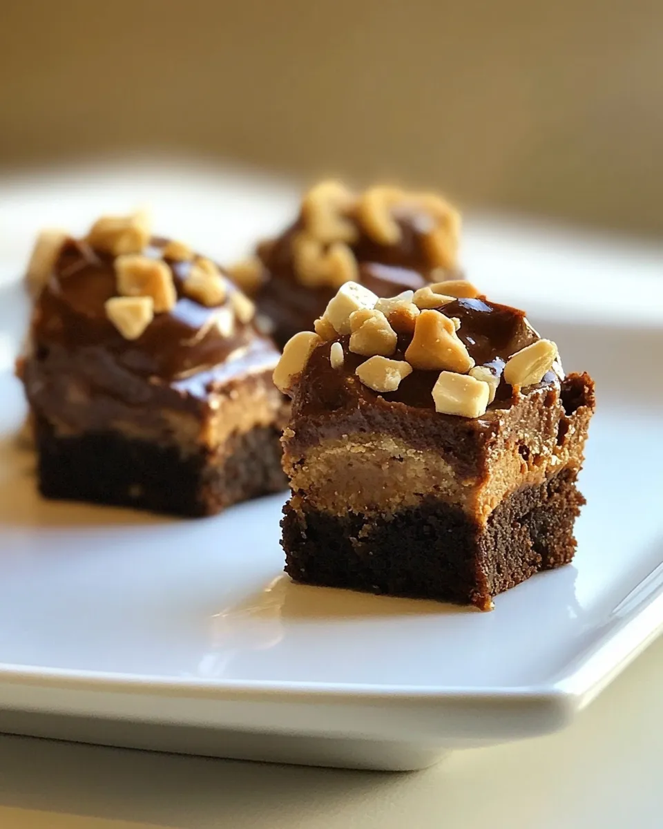 Quick Snickers Brownie Bites shot