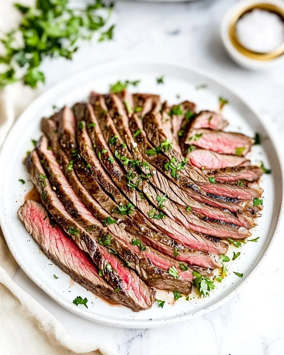 Delicious Sous Vide Flank Steak shot