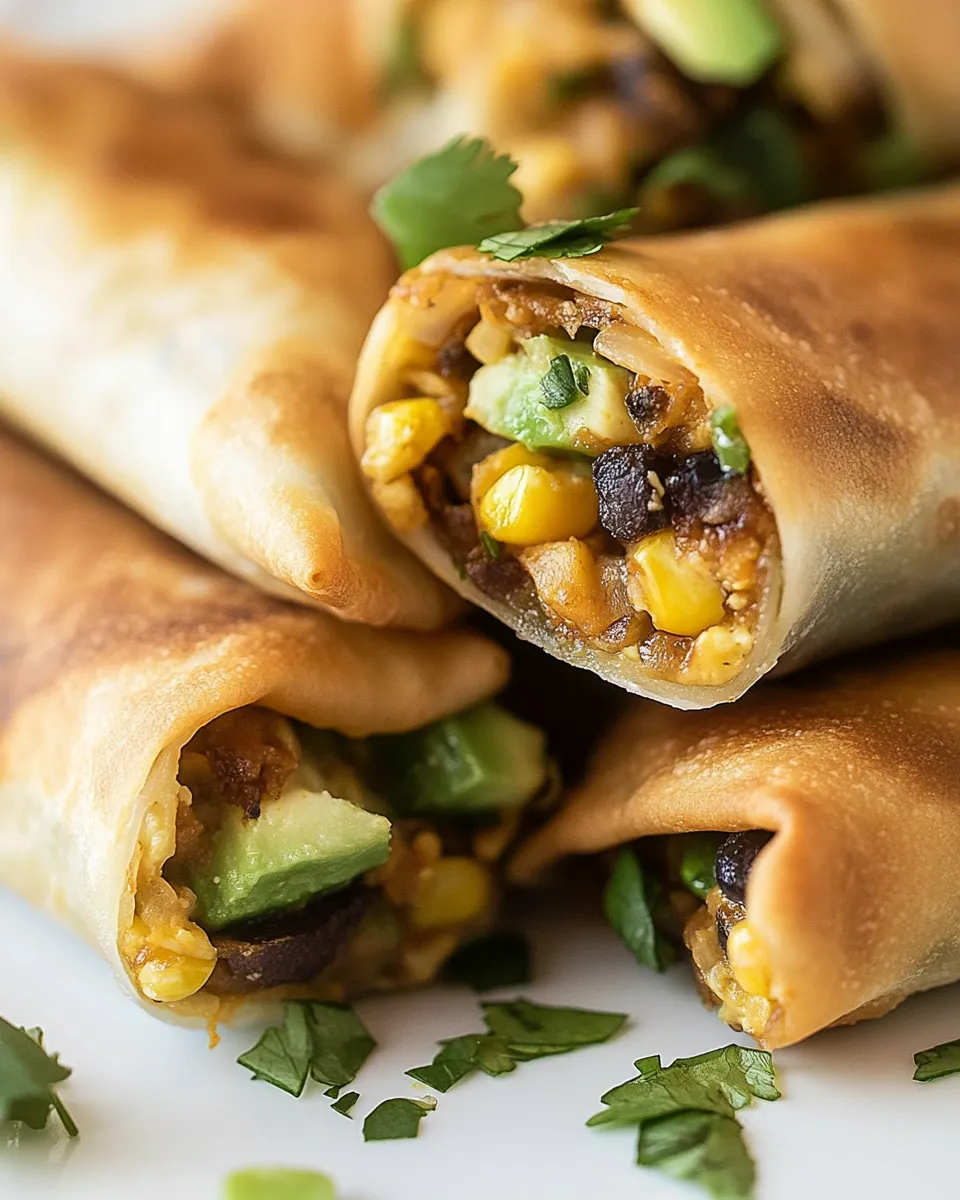 Easy Southwest Egg RollS recipe photo