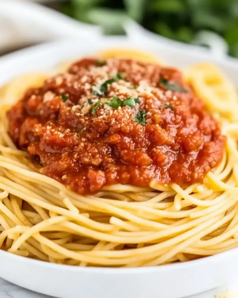 Homemade Spaghetti Marinara photo