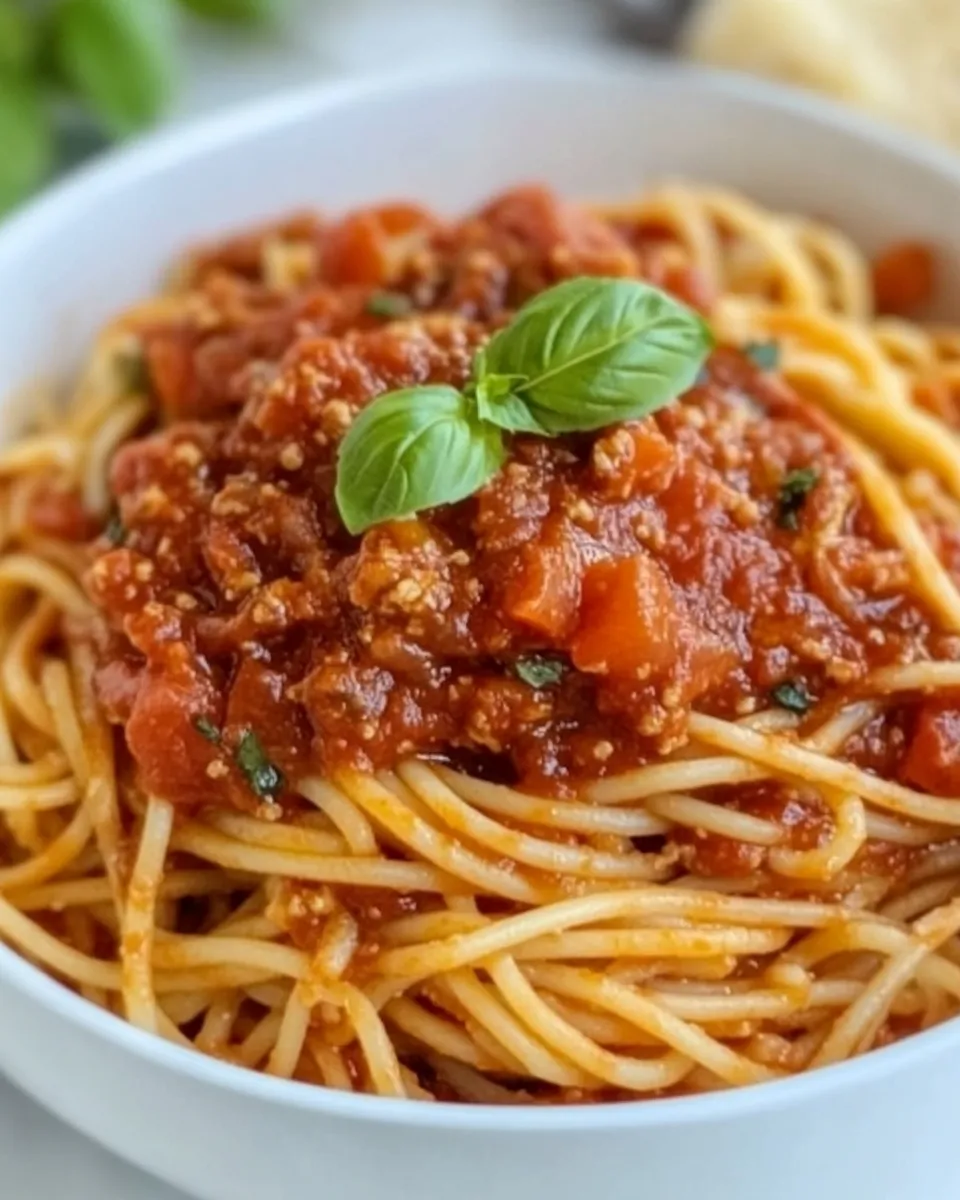 Easy Spaghetti Marinara recipe photo
