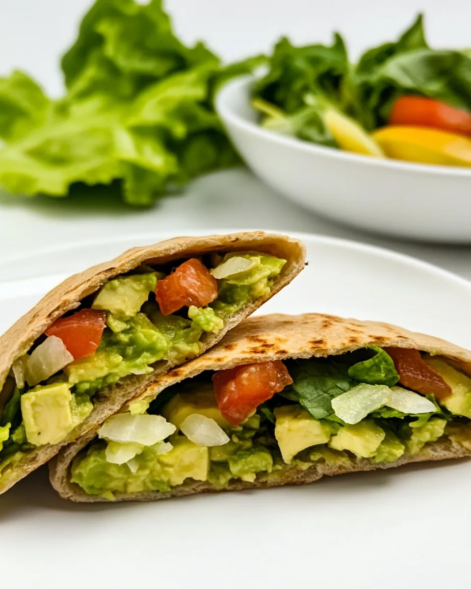 Easy Spicy Avocado in Low-Carb Pita Bread recipe photo
