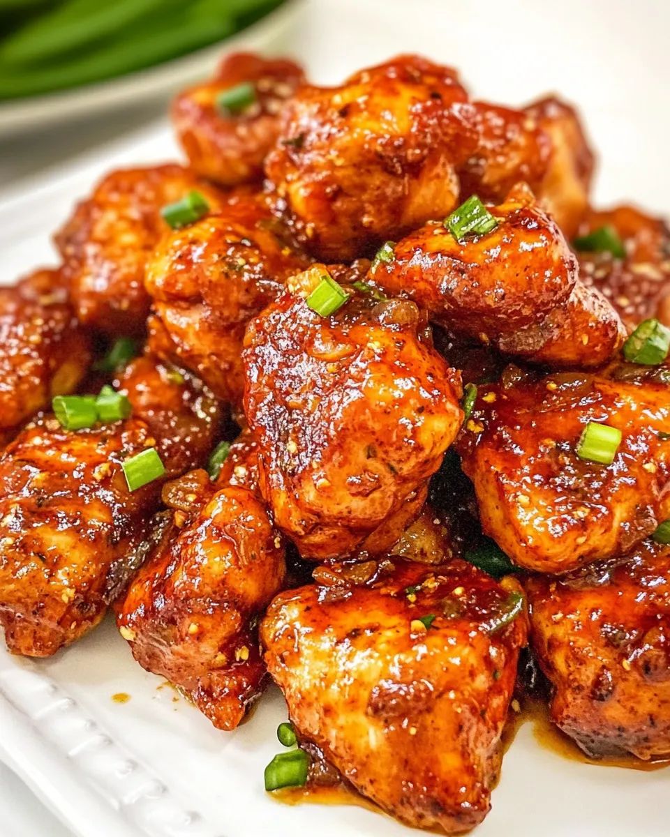 Savory Spicy Honey Lime Chicken dish photo