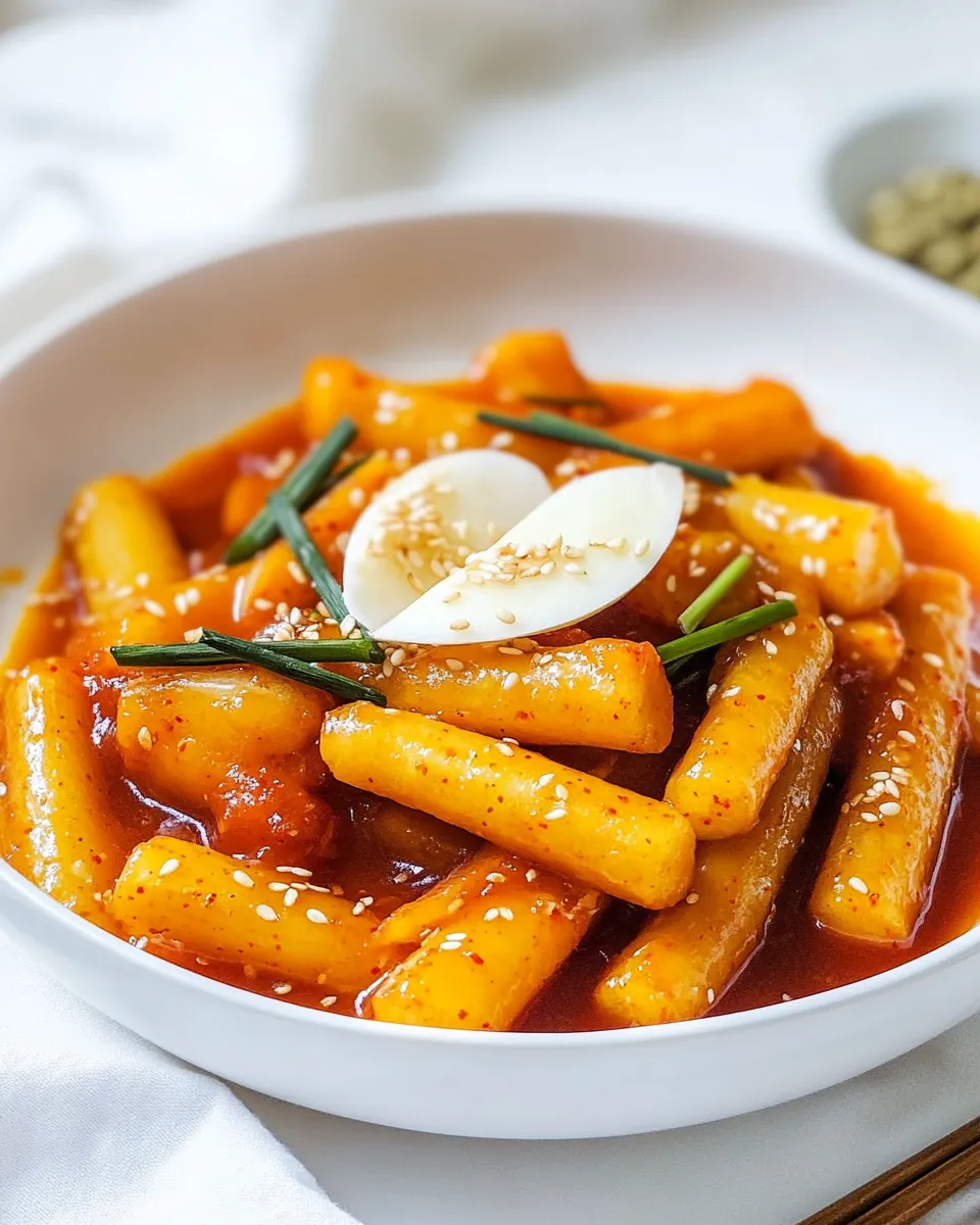Easy Spicy Korean Rice Cake (Tteobokki) recipe photo