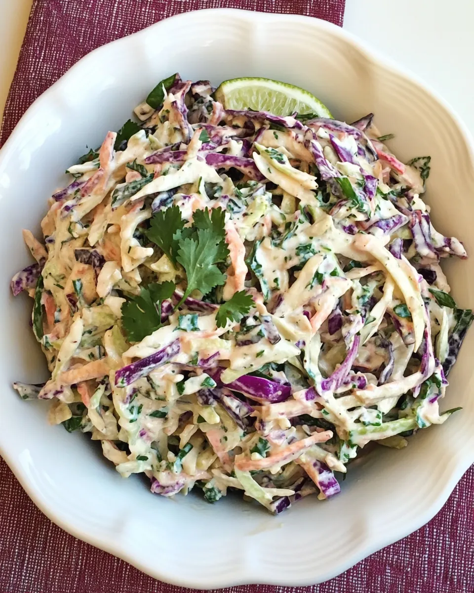 Classic Spicy Mexican Slaw with Lime and Cilantro image