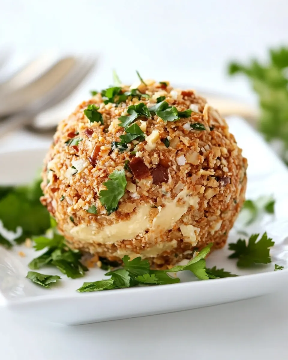Delicious Spicy Taco Cheese Ball shot