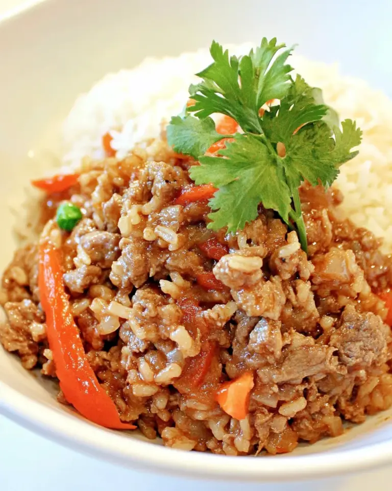 Homemade Spicy Thai Beef and Jasmine Rice photo