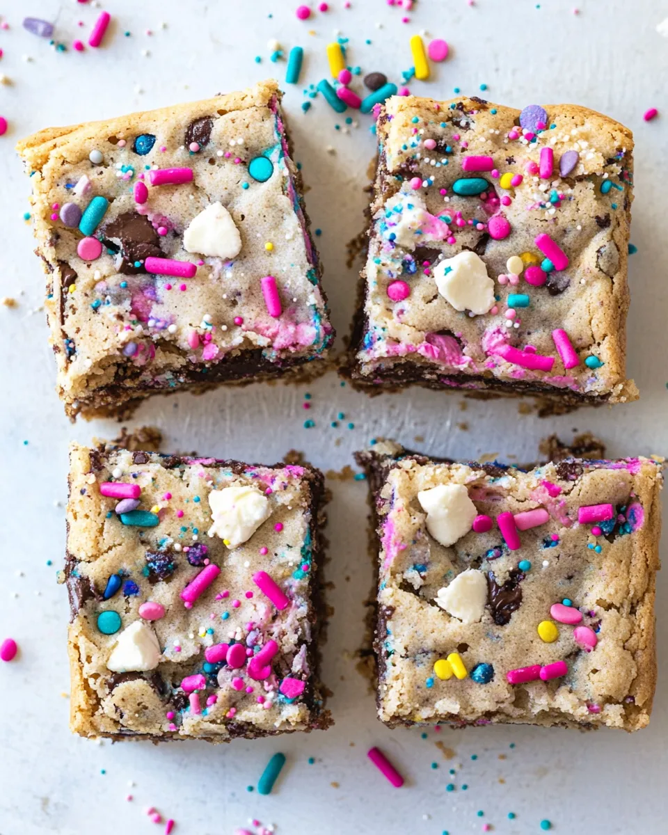 Delicious Sprinkle Party Blondies image