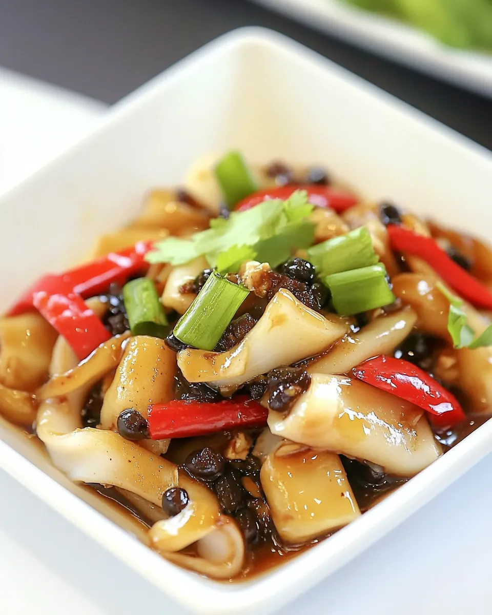 Easy Squid with Black Bean Sauce recipe photo