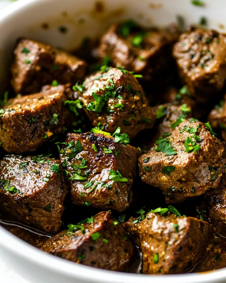 Homemade Steak Bites with Garlic Butter photo