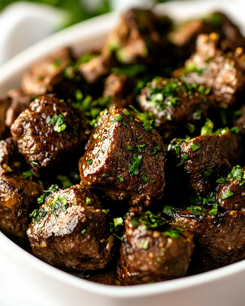 Easy Steak Bites with Garlic Butter recipe photo