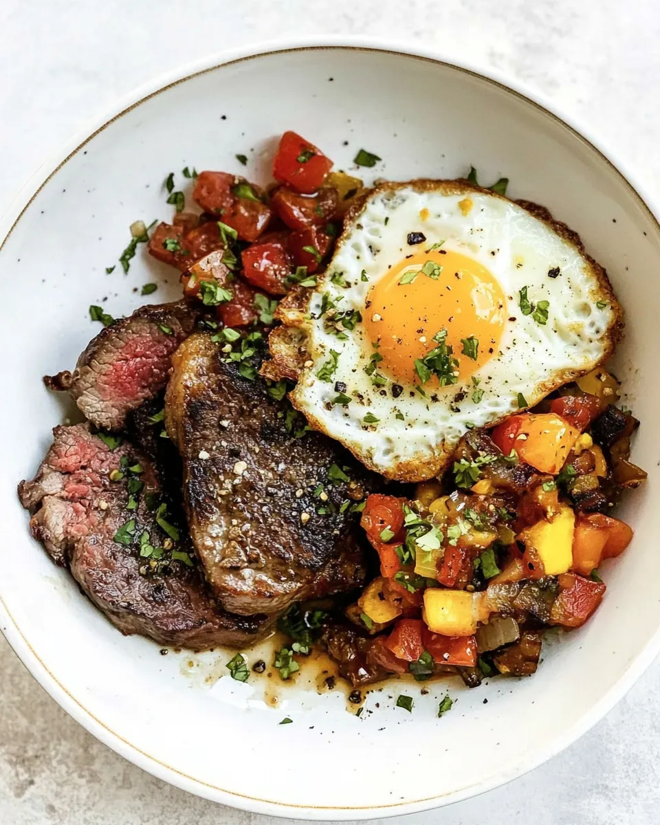 Homemade Steak and Eggs Recipe photo