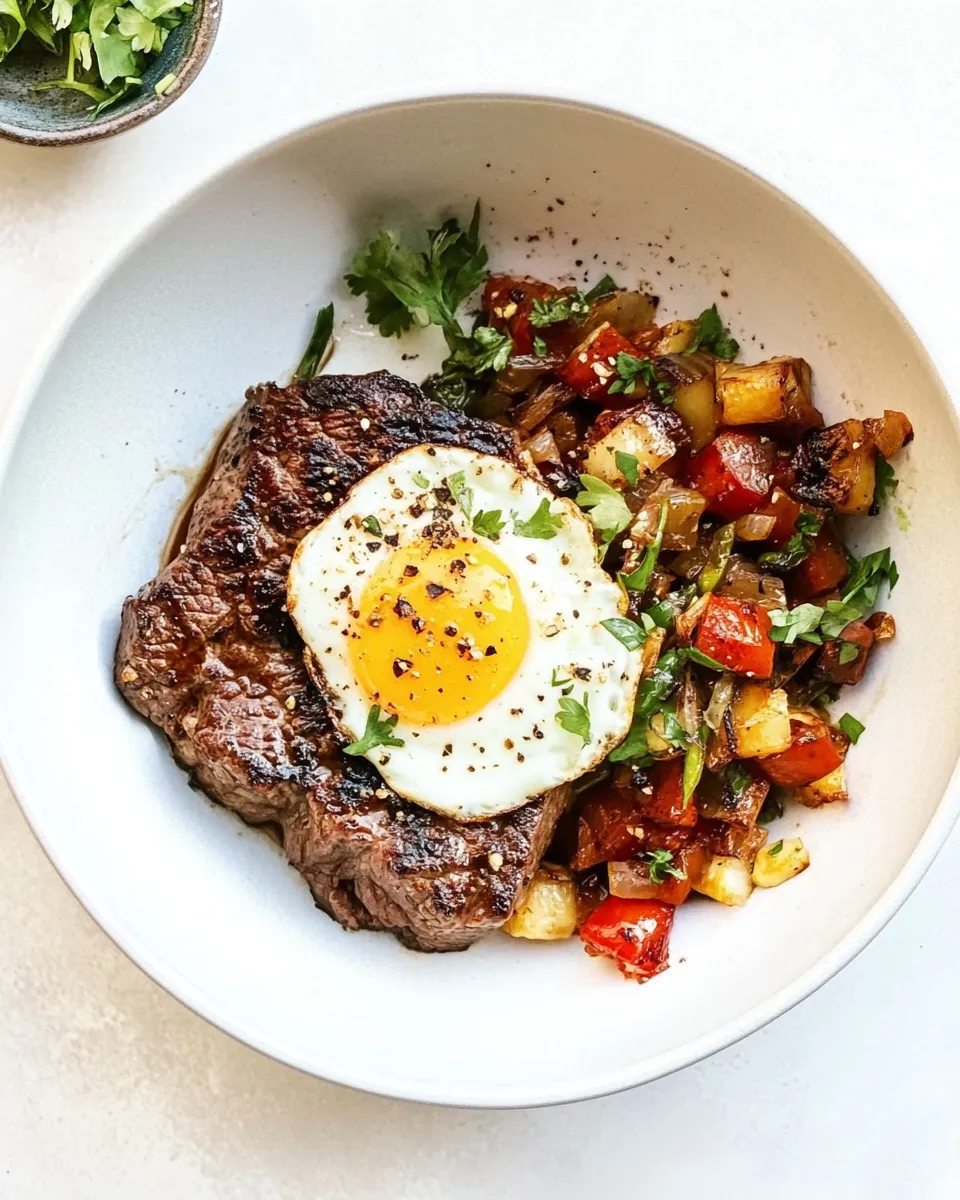 Classic Steak and Eggs Recipe image