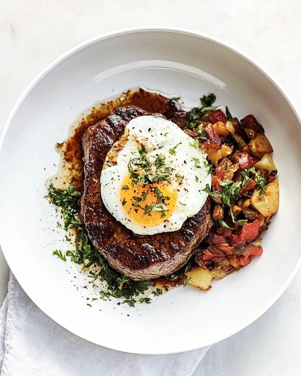 Delicious Steak and Eggs Recipe dish photo