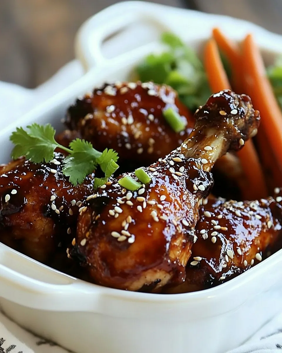 Easy Sticky Chicken Drumsticks recipe photo