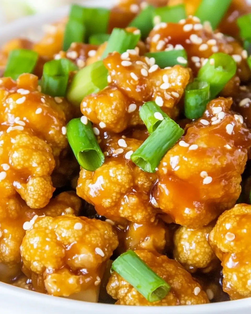 Delicious Sticky Sesame Cauliflower image