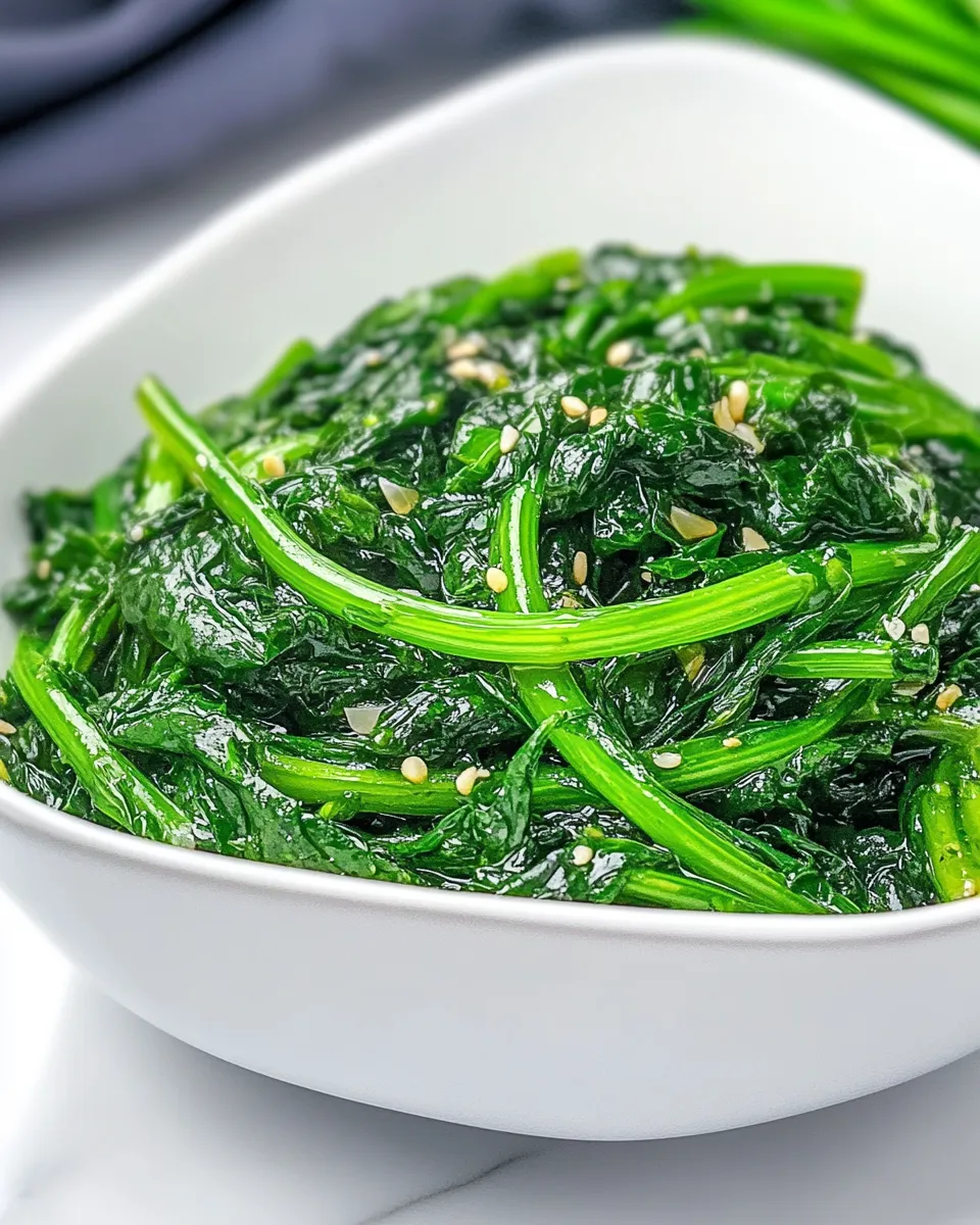 Homemade Stir-Fried Watercress recipe photo