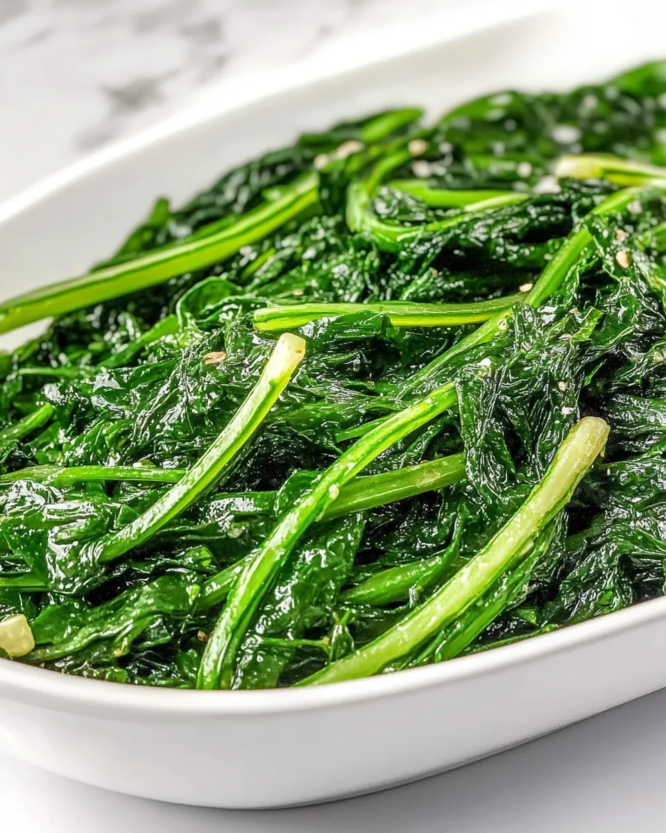 Quick Stir-Fried Watercress shot