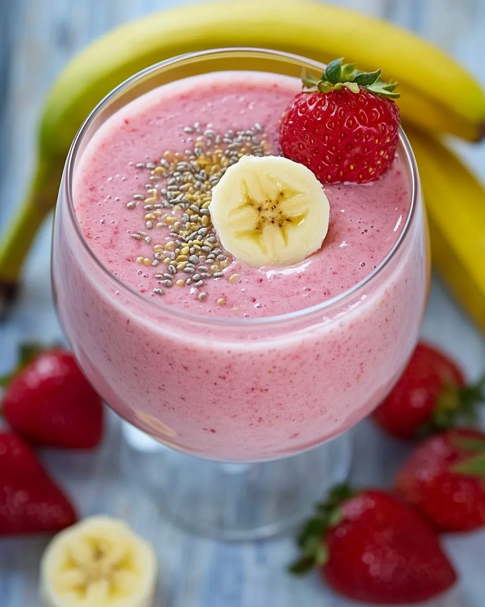 Classic Strawberry Banana Protein Smoothie image