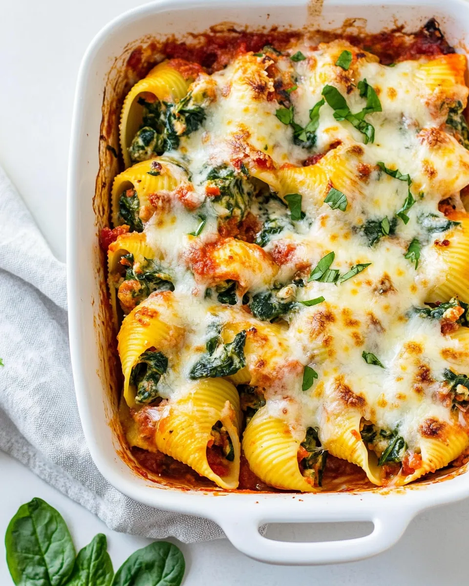 Easy Stuffed Shells with Spinach recipe photo