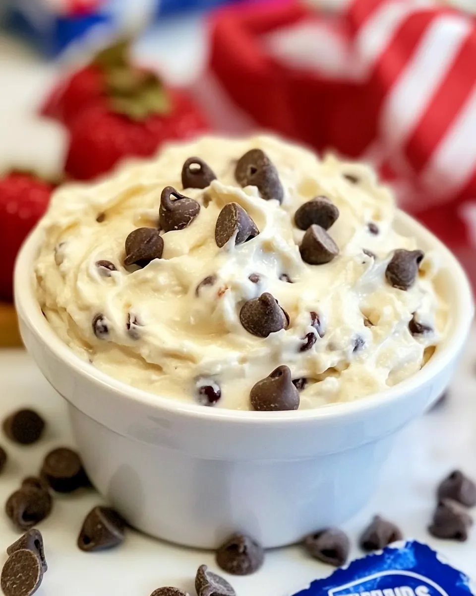 Classic Sugar Free Chocolate Chip Dip With Cream Cheese image