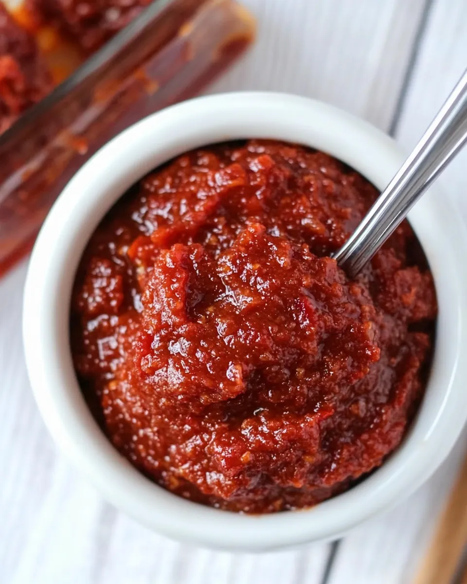 Delicious Sun Dried Tomato Spread shot