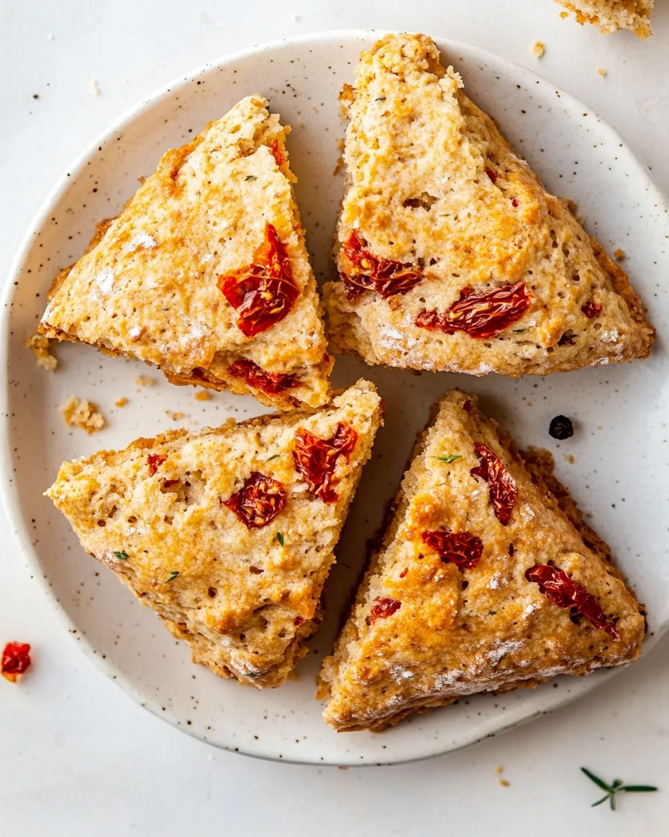 Fresh Sun Dried Tomato and Herb Scones. dish image