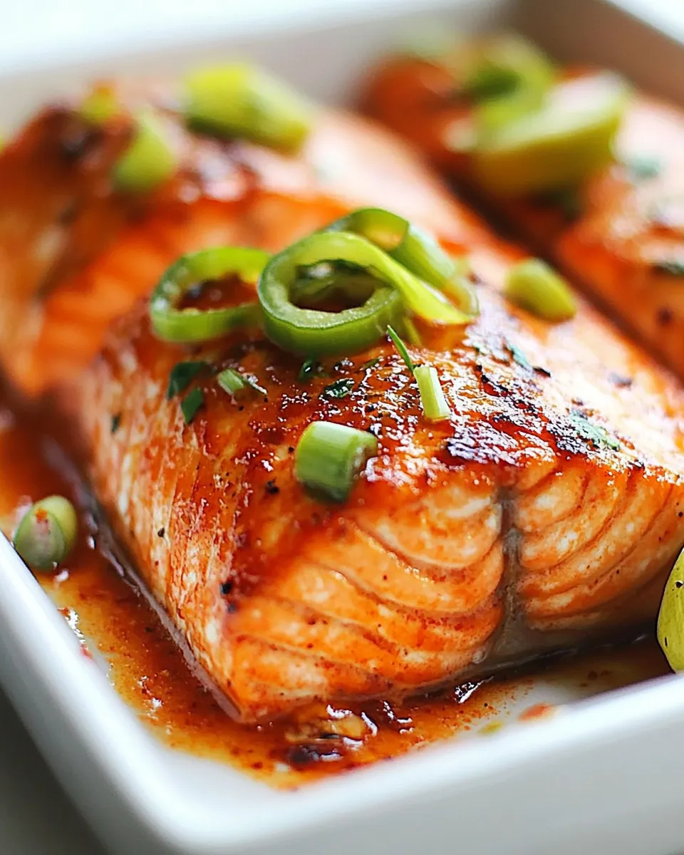 Homemade Sunday Suppers: Sweet and Spicy Sriracha Baked Salmon photo